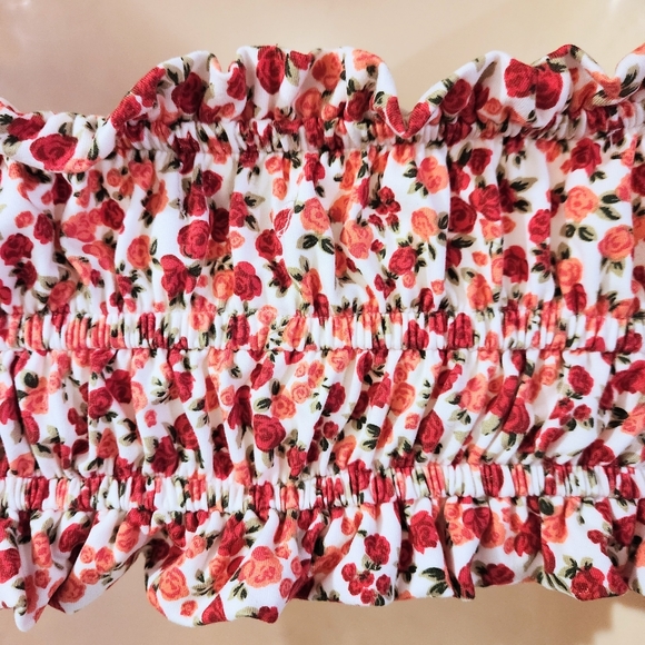 Urban Outfitters Floral Crop Top Small - Picture 5 of 9